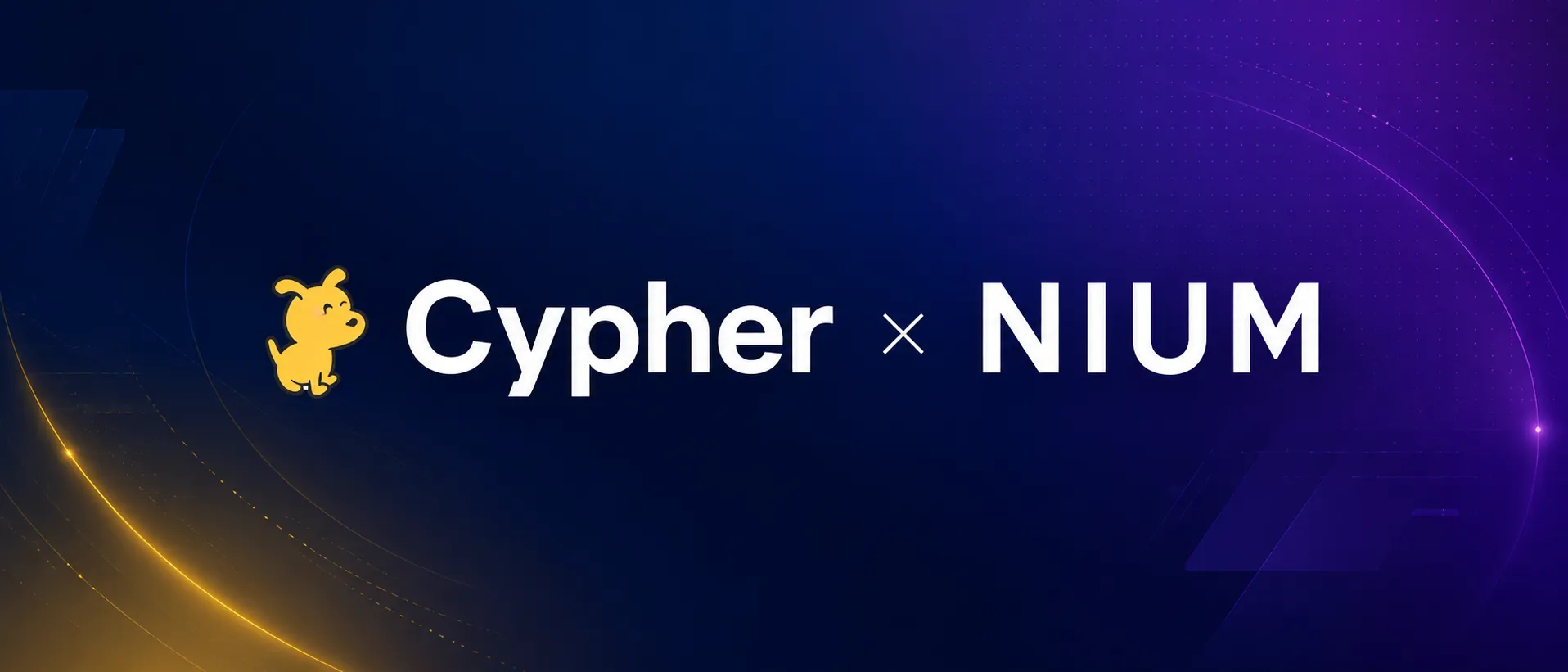 Cypher and Nium logos announcing the acquisition